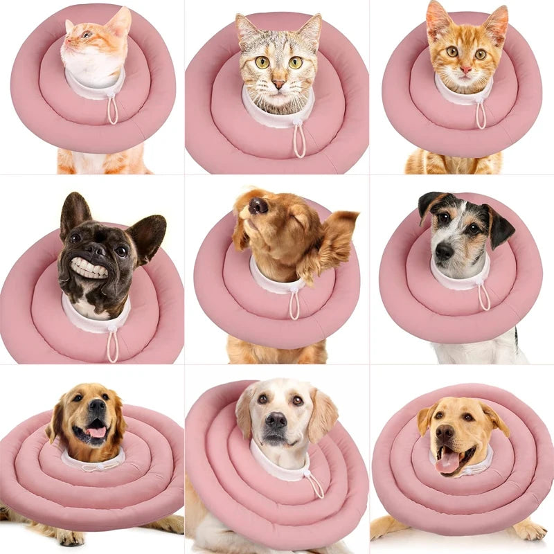Adjustable Elizabethan Collar Wounds Recovery Collar