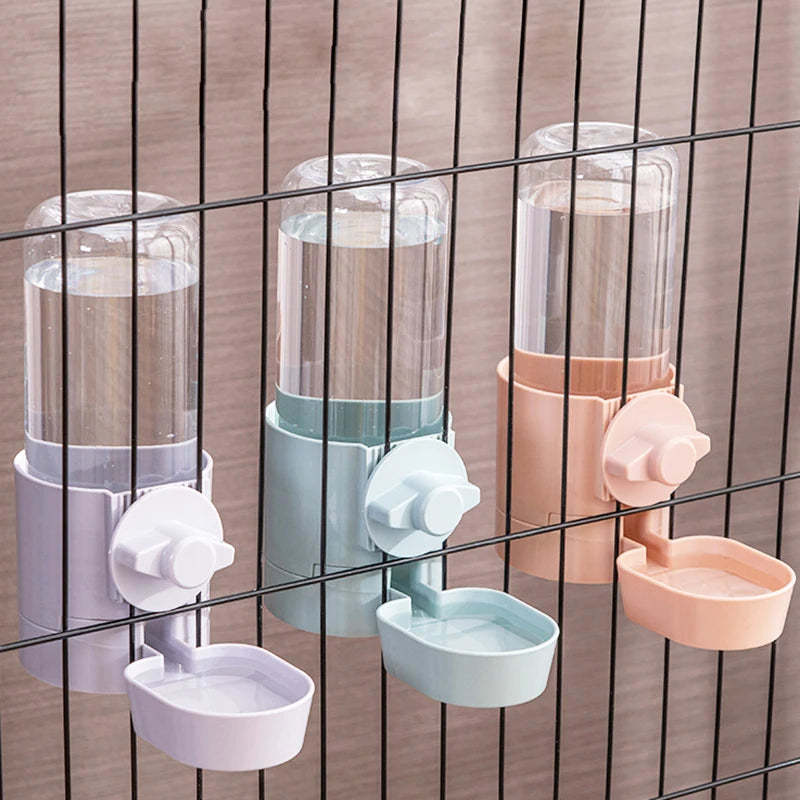 Automatic Pet Feeder & Water Dispenser – Cage Hanging Food & Water Bowl for Small Pets 🐾