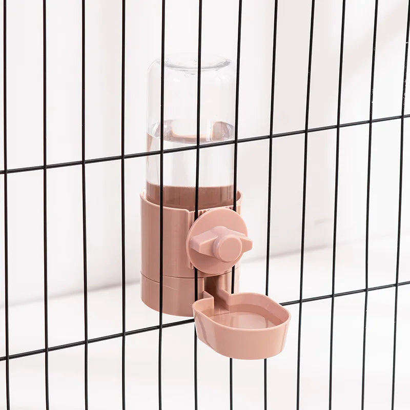 Automatic Pet Feeder & Water Dispenser – Cage Hanging Food & Water Bowl for Small Pets 🐾