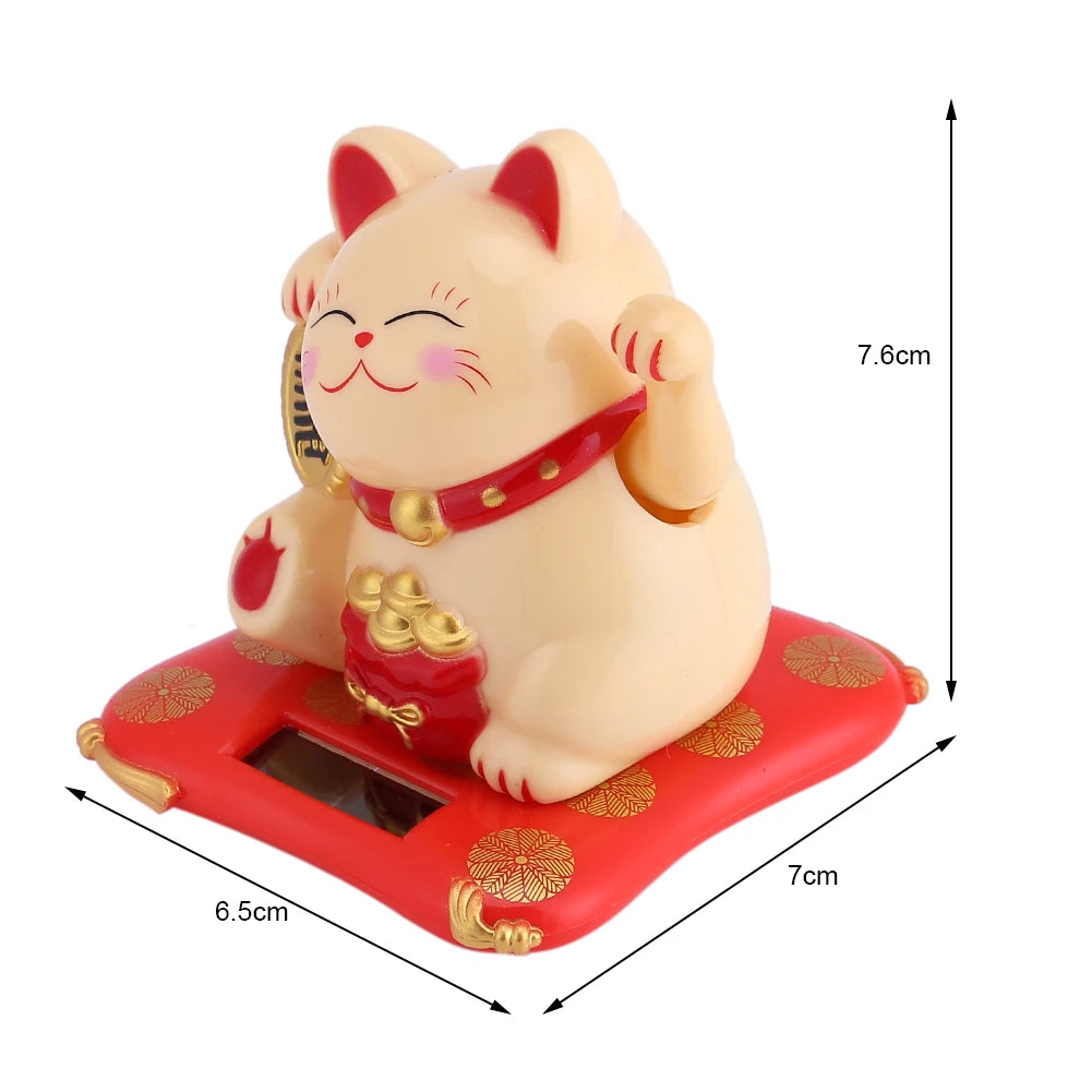 Wealth Welcoming Solar Powered Cute Waving Cat Good Luck