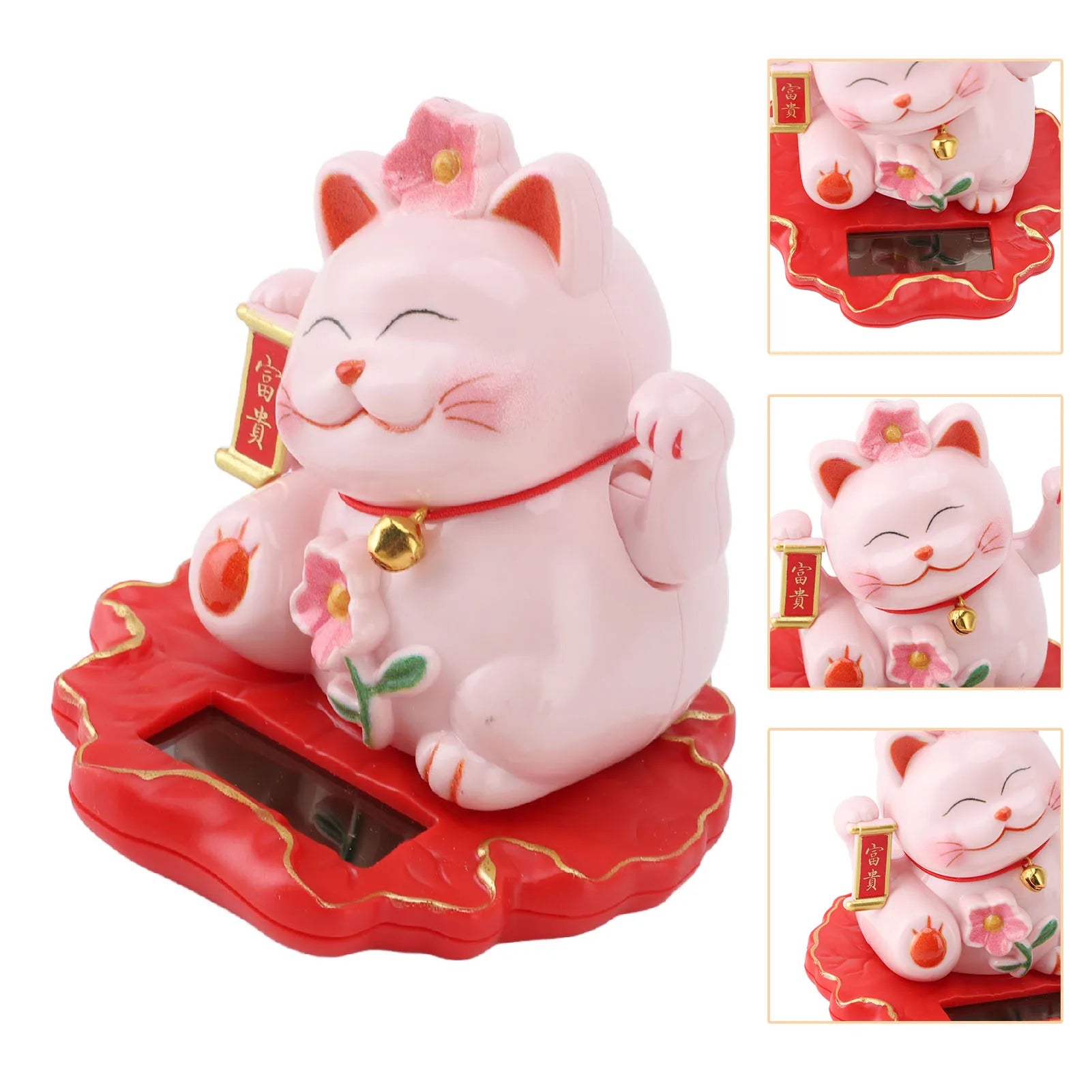 Wealth Welcoming Solar Powered Cute Waving Cat Good Luck