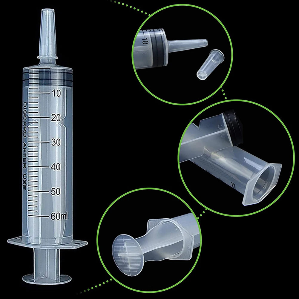 Reusable 60ML Pet Feeding Syringe – Nutritional & Health Sampling Tool for Dogs, Cats & Small Pets 🐾🍼