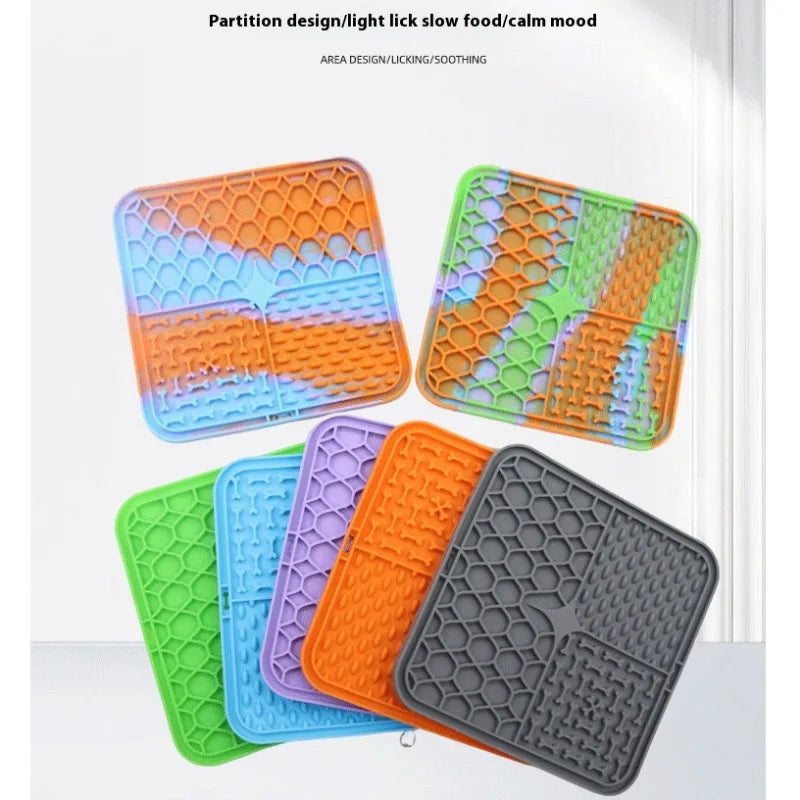 PC Pet Licking Pad – Slow Feeding Silicone Mat for Dogs & Cats 🐶🐱