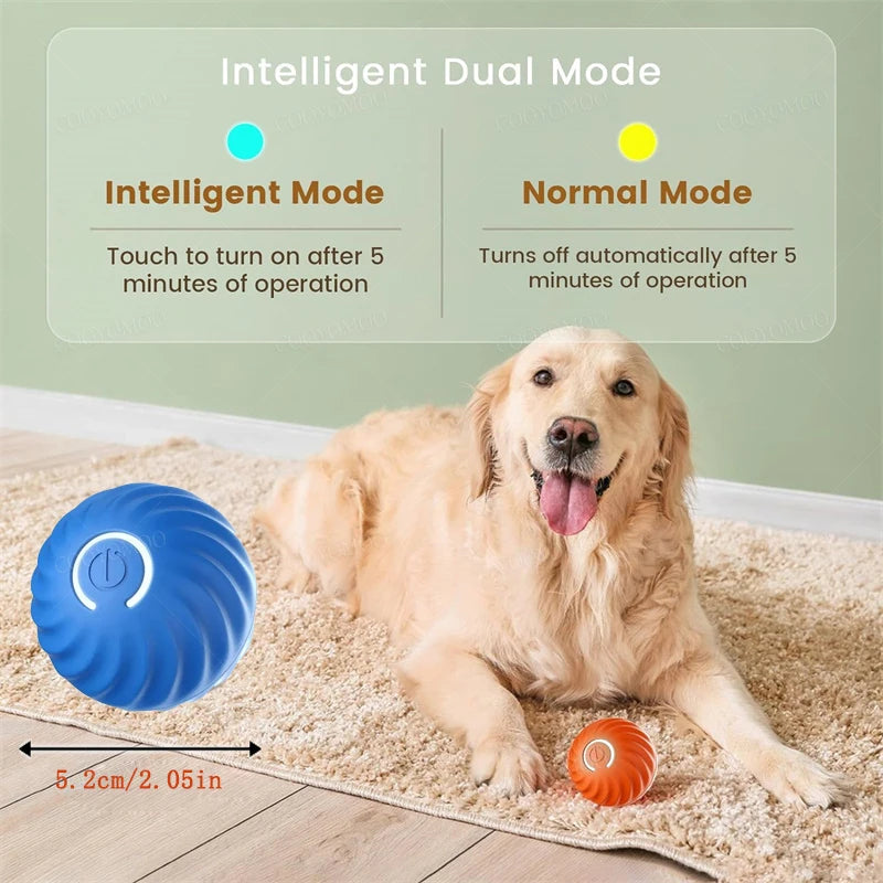 mart Electronic Dog Toy Ball – Interactive USB Rechargeable Moving & Bouncing Ball for Pets 🎾🐶