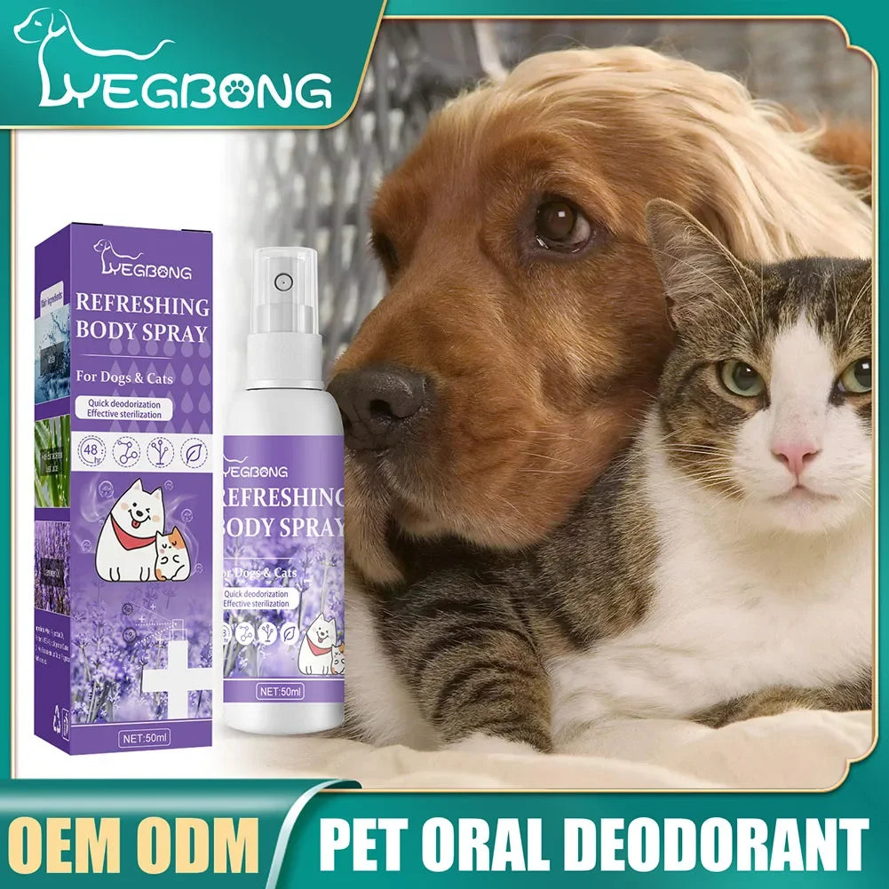 Lavender Oil Dog Deodorizer Spray – Long-Lasting Odor Removal for Dogs & Cats 🐶🐱🌿