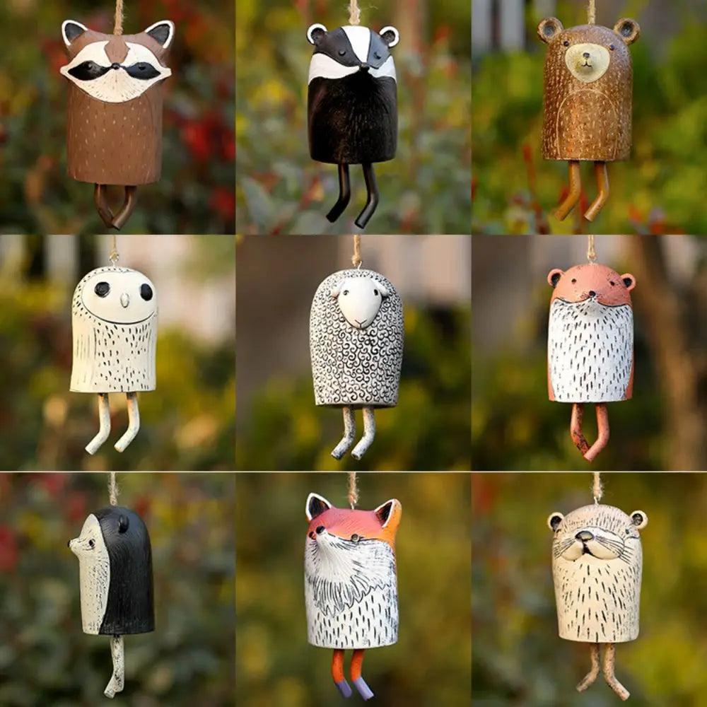 Garden resin animal wind chime craftsmanship