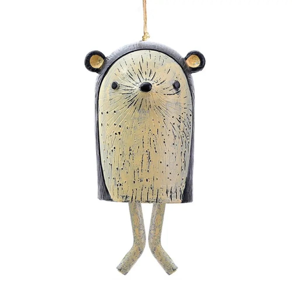 Garden resin animal wind chime craftsmanship