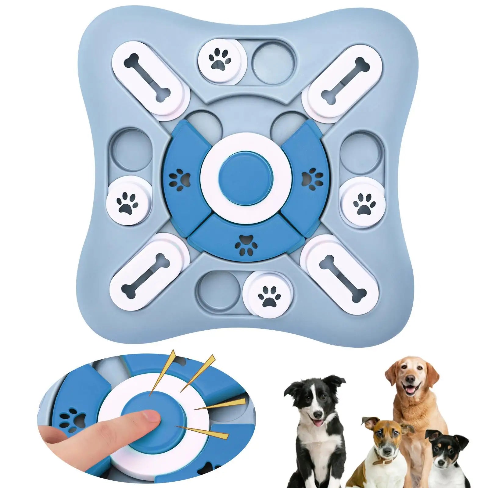 Slow Feeder Interactive Increase Puppy IQ Food Dispenser