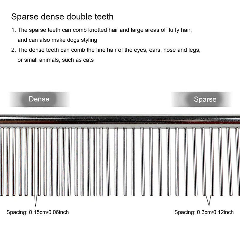 Dematting Comb Stainless Steel Pet Grooming Comb