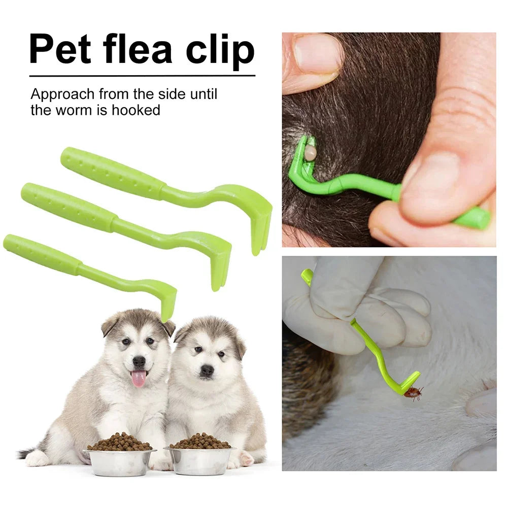 3-30PCS Flea & Tick Remover Hook Set – Grooming Tools for Pets