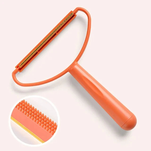 Portable Lint & Pet Hair Remover – Manual Scraper & Sticky Brush for Cat & Dog Hair 🐾