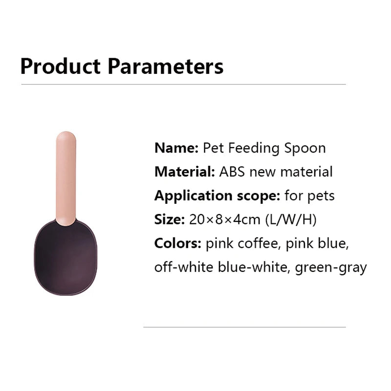 Dog Food Scoop with Sealing Clip – Multifunctional Pet Feeding Spoon & Food Storage Tool 🐶🥄