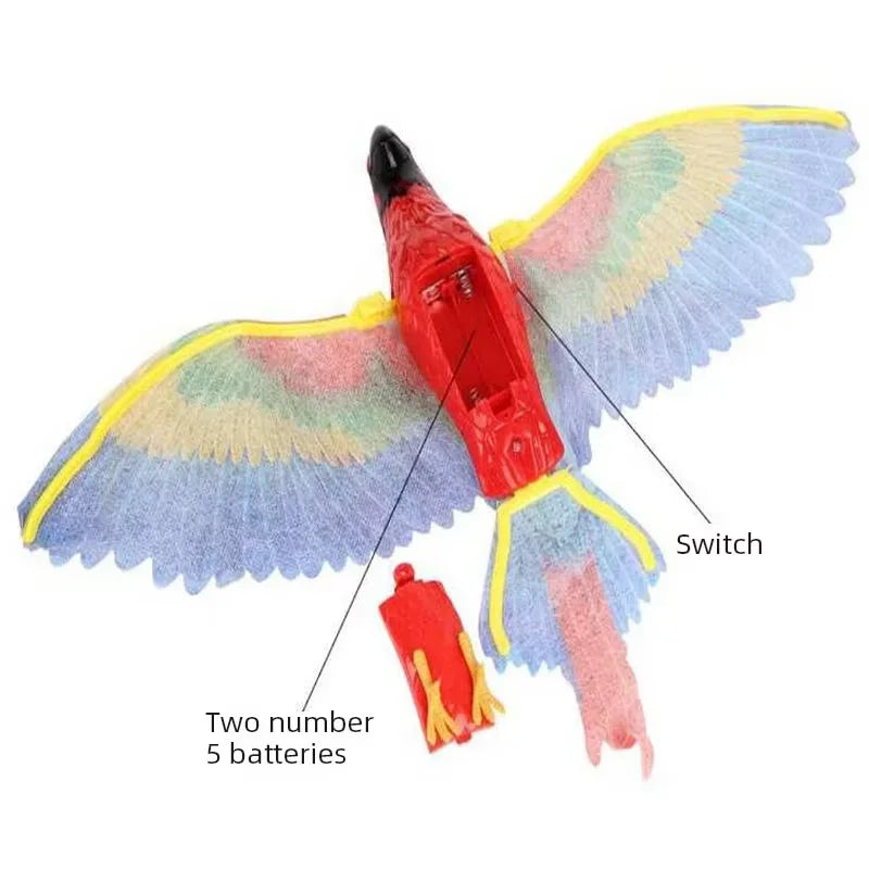 Silent Electric Parrot Toy for Cats – Interactive Hanging Flying Bird Teaser 🦜🐱