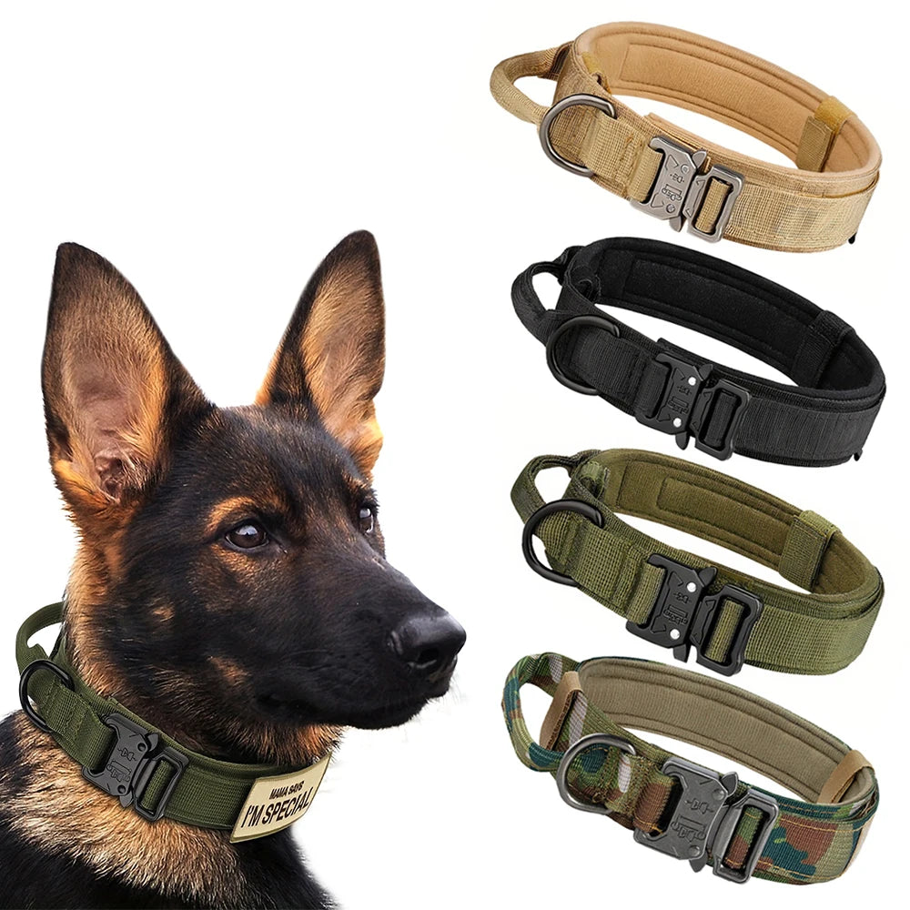 Adjustable Tactical Dog Collar And Leash Set