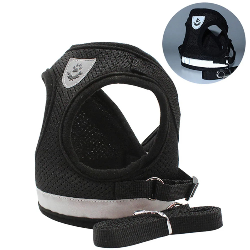 Adjustable Breathable Pet  Harness and Leash