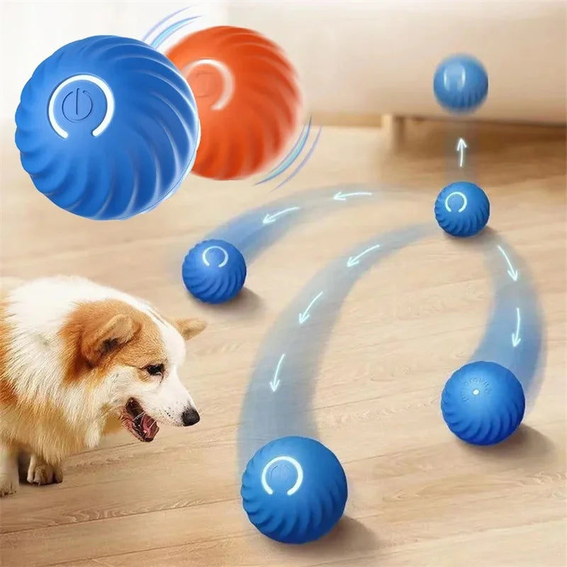 mart Electronic Dog Toy Ball – Interactive USB Rechargeable Moving & Bouncing Ball for Pets 🎾🐶