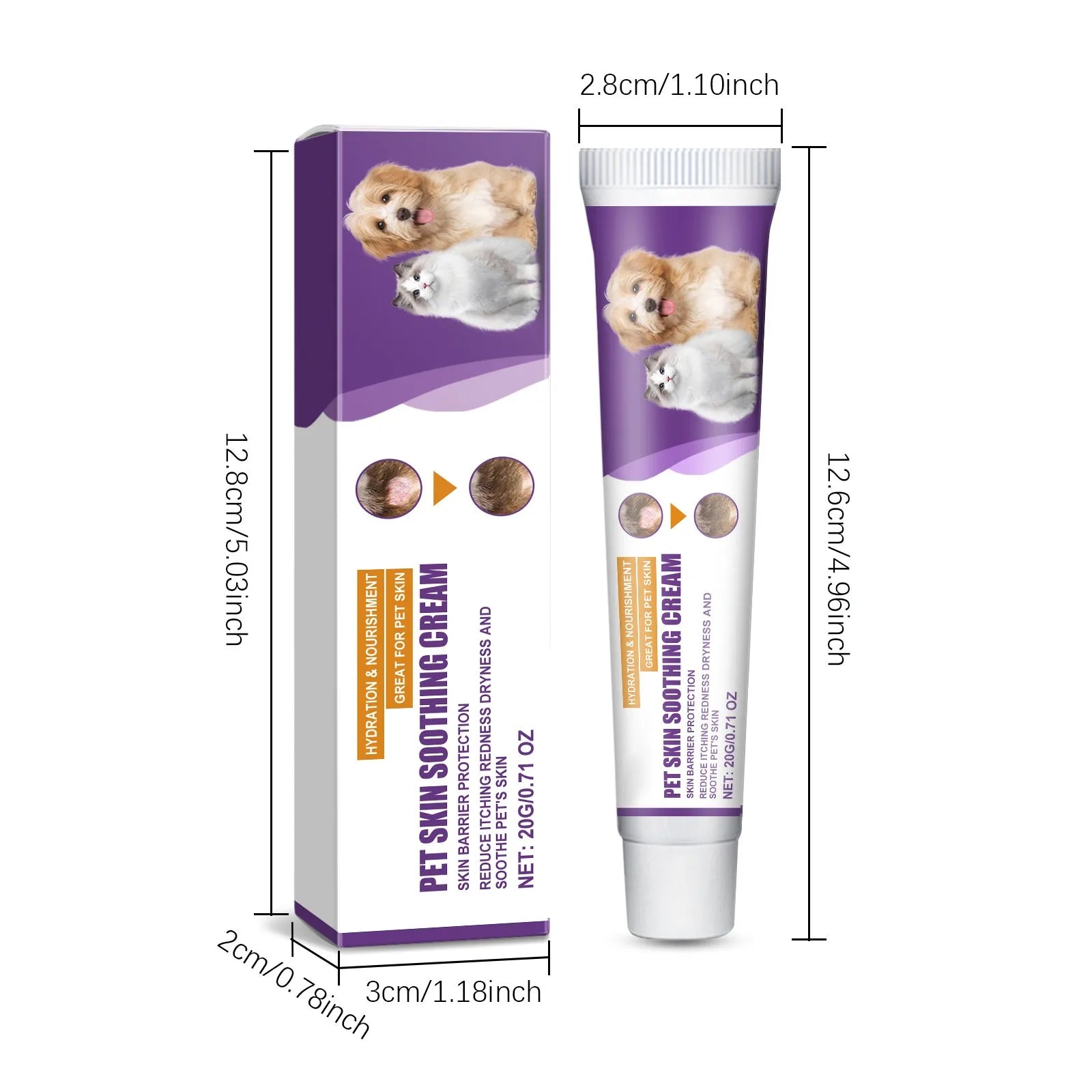 Pet Skin Care Cream – Soothing Relief for Dry, Itchy Skin in Dogs & Cats 🐾✨