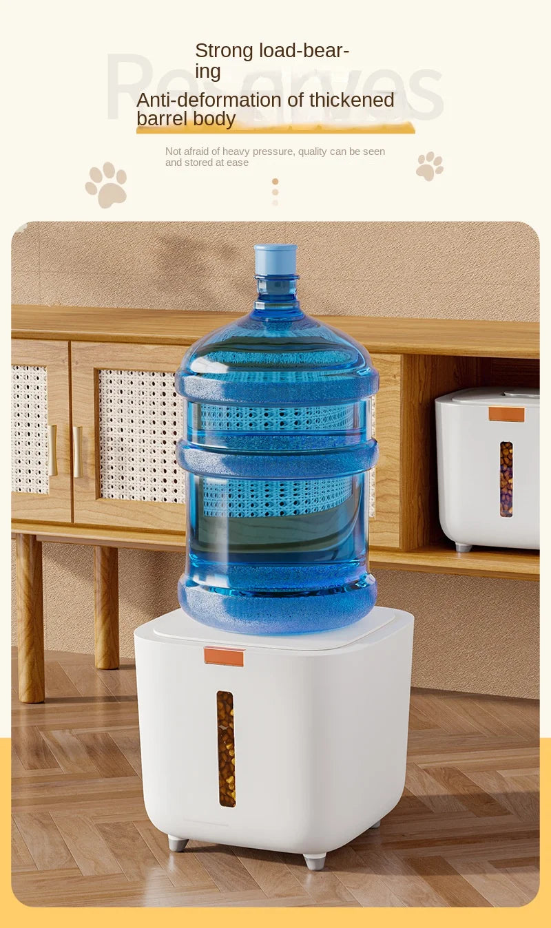 Large Pet Food Storage Barrel – Airtight & Moisture-Proof Container for Cats & Dogs 🐶🐱