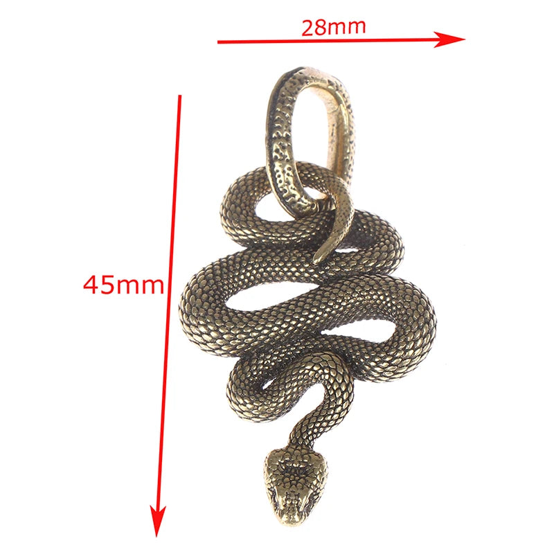 Retro Copper Snake Boa Ornament Decoration