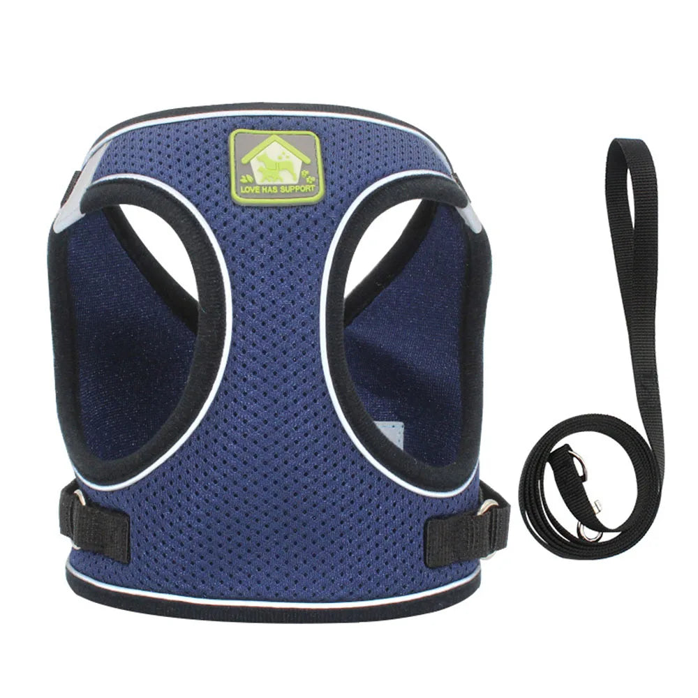 Adjustable Breathable Pet  Harness and Leash