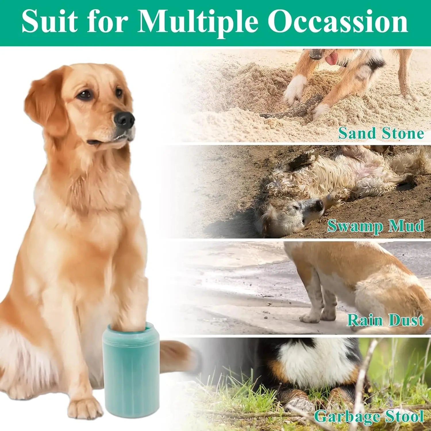 Soft Silicone Material Pet Foot Wash Cup