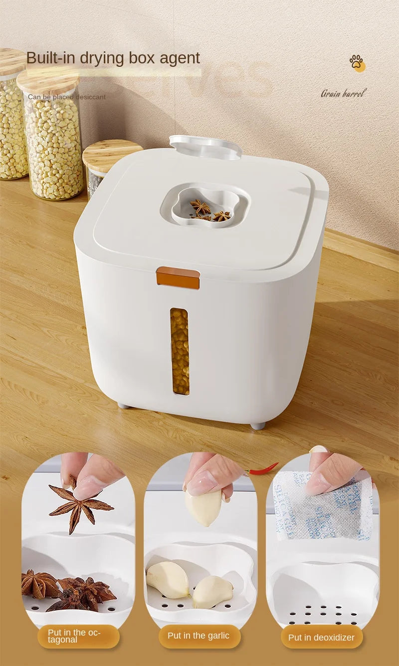 Large Pet Food Storage Barrel – Airtight & Moisture-Proof Container for Cats & Dogs 🐶🐱