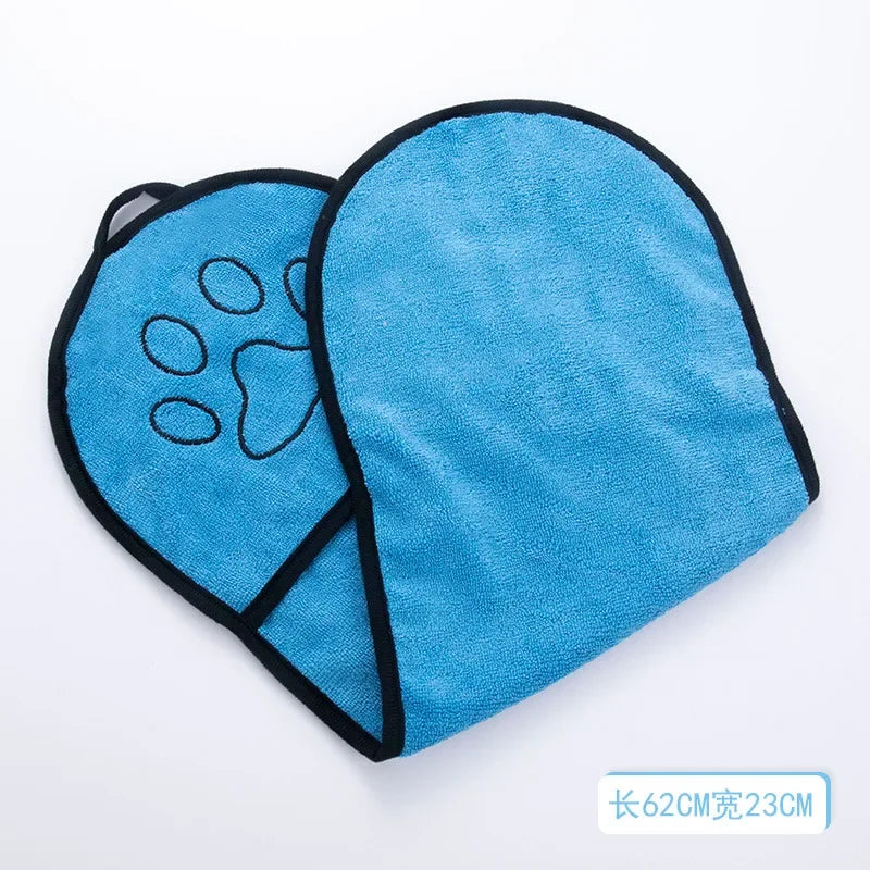 Absorbent Fiber Quick Drying Soft Plush Pet Towel