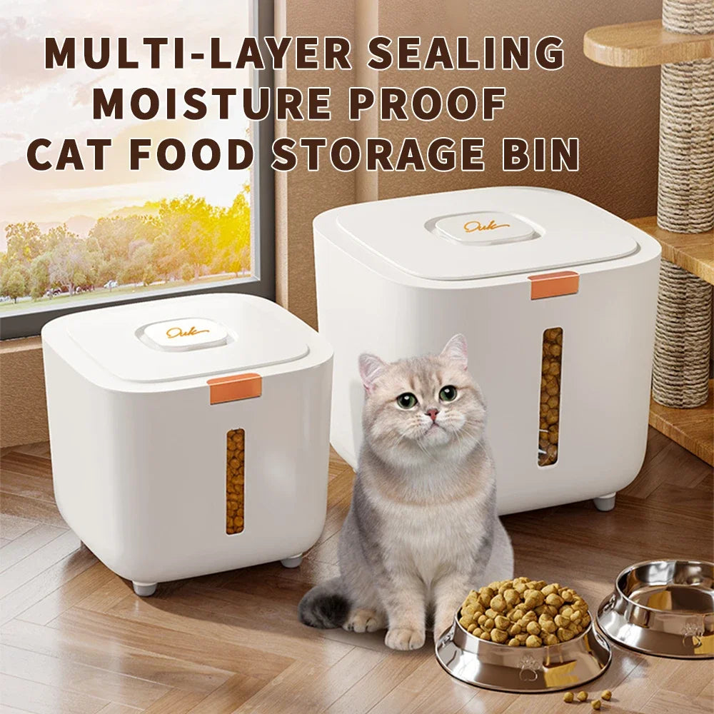 Large Pet Food Storage Barrel – Airtight & Moisture-Proof Container for Cats & Dogs 🐶🐱