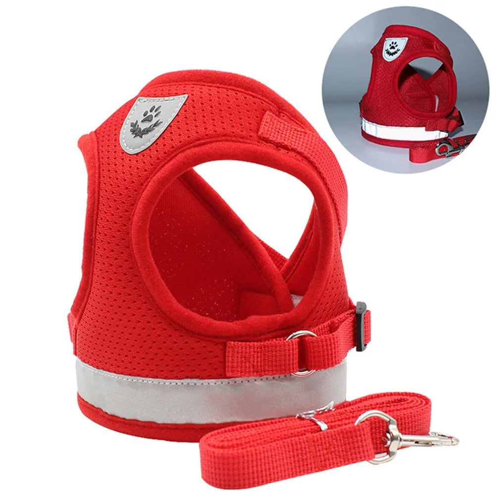 Adjustable Breathable Pet  Harness and Leash