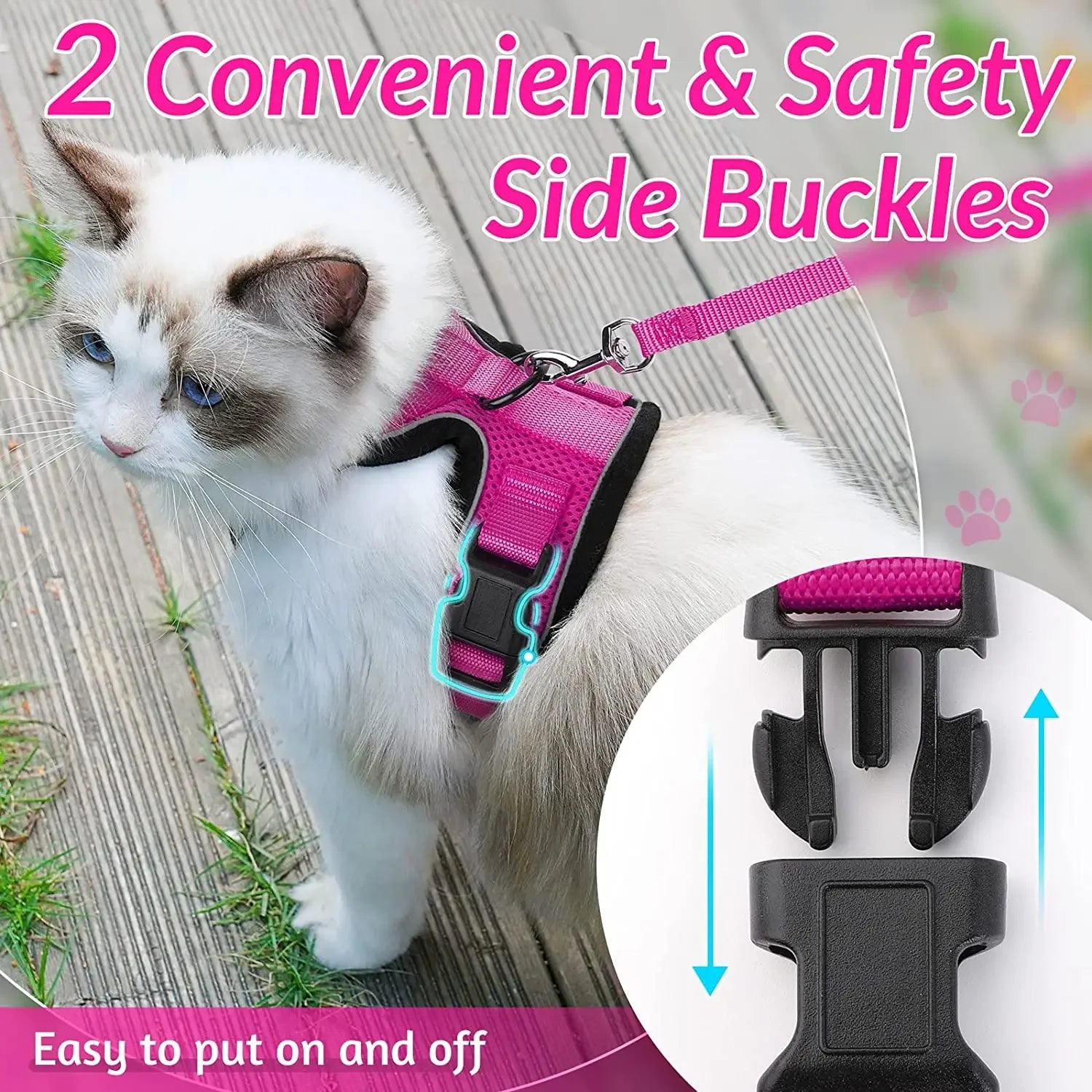 ATUBAN Cat Harness and Leash Set