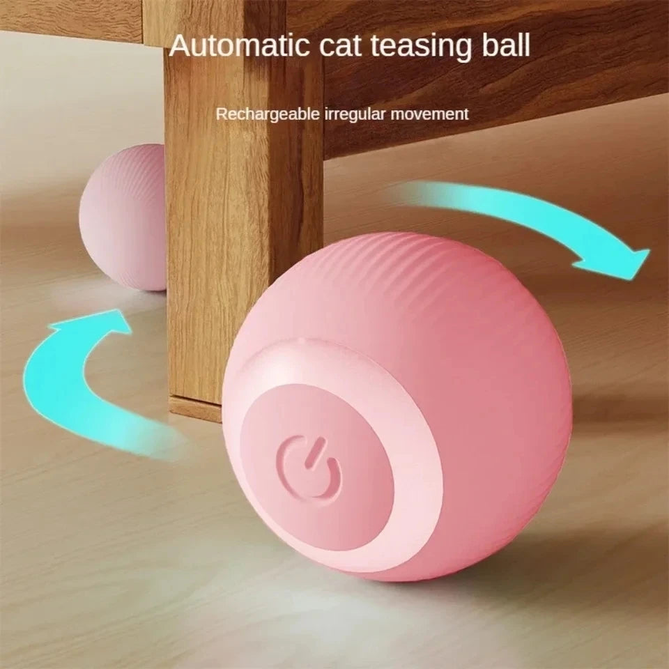 Smart Interactive Cat Toy Ball – Automatic Rolling & Electronic Play Ball for Indoor Cats 🐱⚡