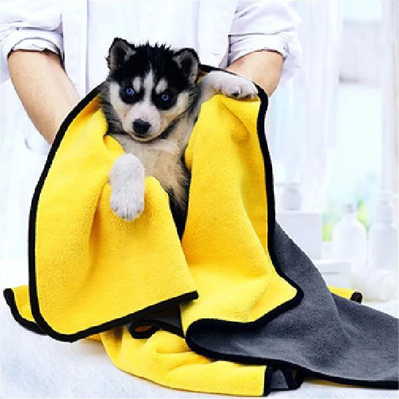 Quick-Drying Pet Towel Absorbent Pet Bath Towel