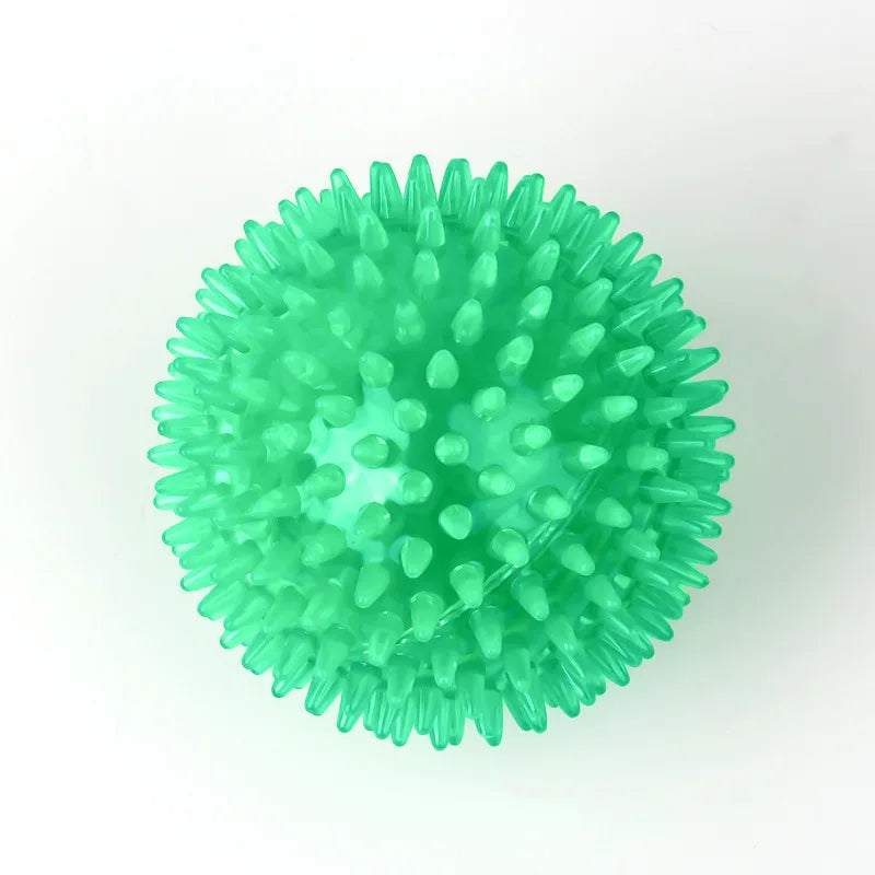 Puppy Sounding Toy Polka Squeaky Tooth Cleaning Ball