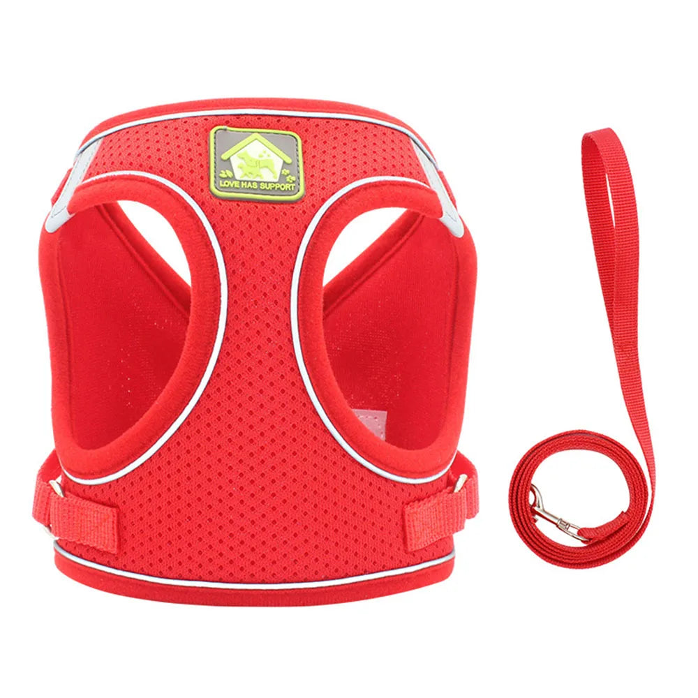 Adjustable Breathable Pet  Harness and Leash