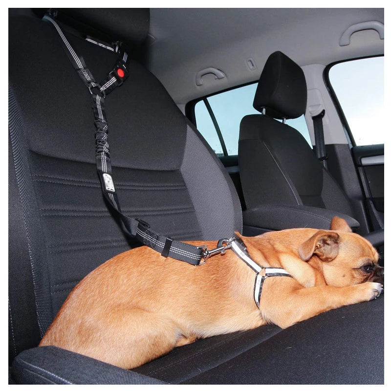 Solid Two-in-one Dog Harness Leash Pet Car Seat Belt