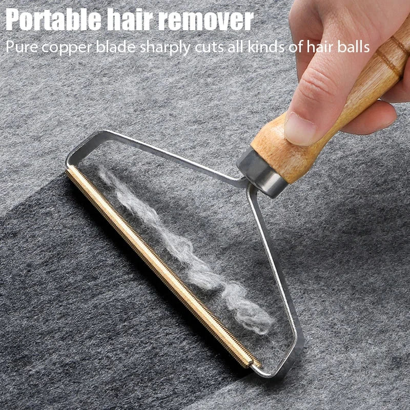 Portable Lint & Pet Hair Remover – Manual Scraper & Sticky Brush for Cat & Dog Hair 🐾