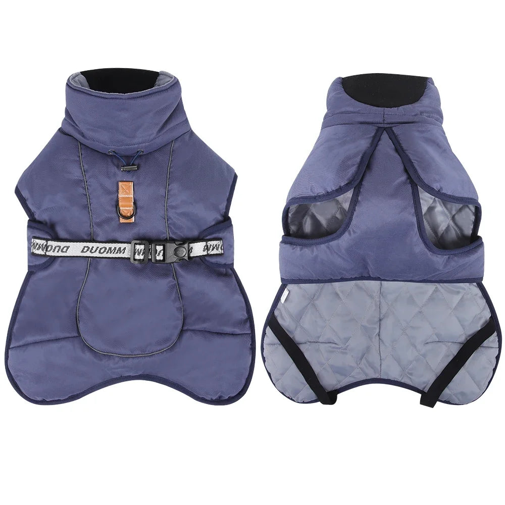 CDDMPET Winter Dog Jacket – Warm & Stylish Polyester Coat for Small, Medium & Large Dogs 🐶