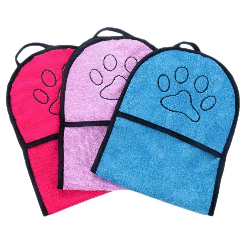 Absorbent Fiber Quick Drying Soft Plush Pet Towel