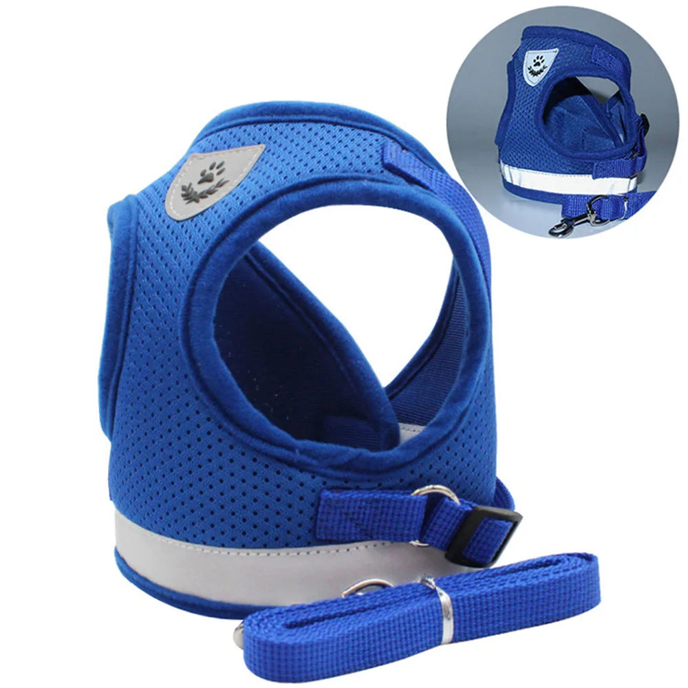 Adjustable Breathable Pet  Harness and Leash