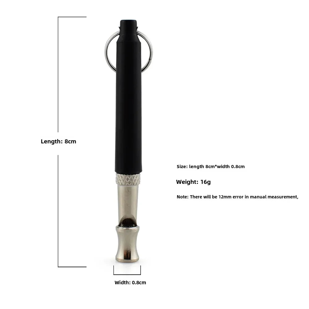 Adjustable Ultrasonic Dog Training Whistle – Black Pet Training Device 🐾🎶