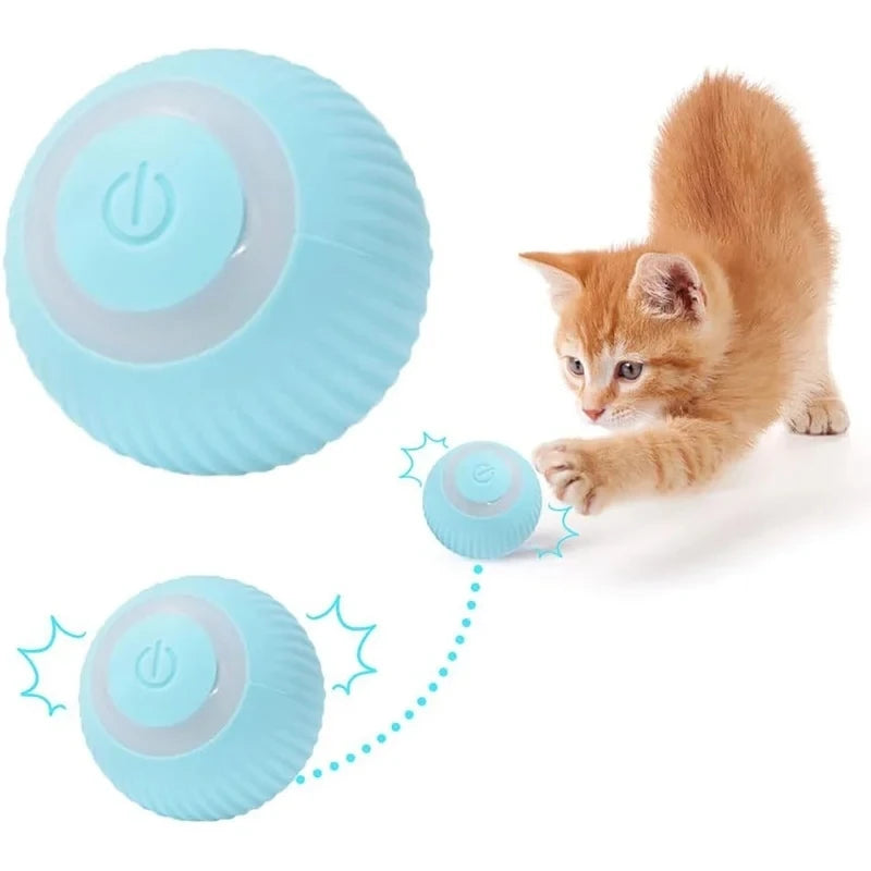 Smart Interactive Cat Toy Ball – Automatic Rolling & Electronic Play Ball for Indoor Cats 🐱⚡