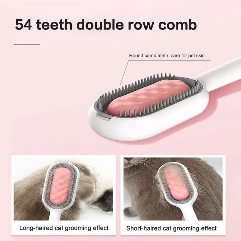 4-in-1 Pet Grooming Brush with Water Tank