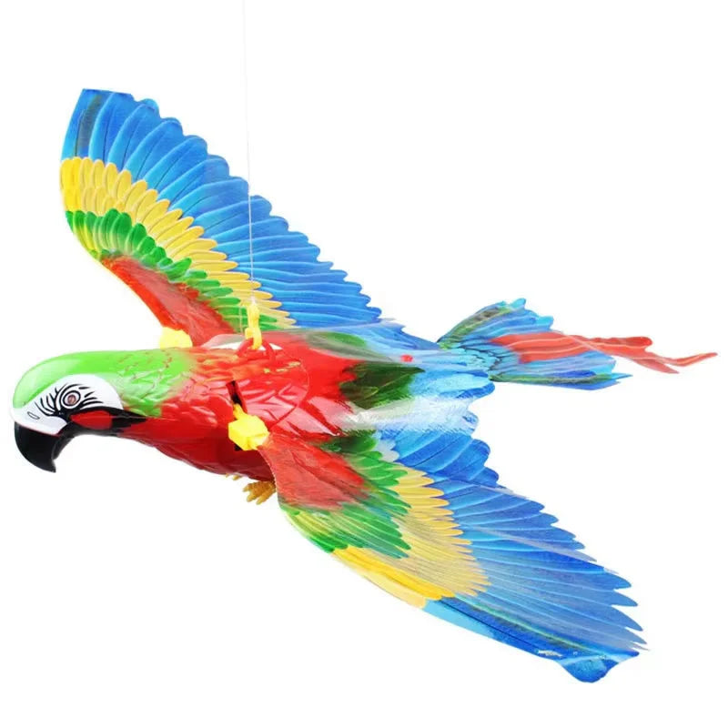 Silent Electric Parrot Toy for Cats – Interactive Hanging Flying Bird Teaser 🦜🐱