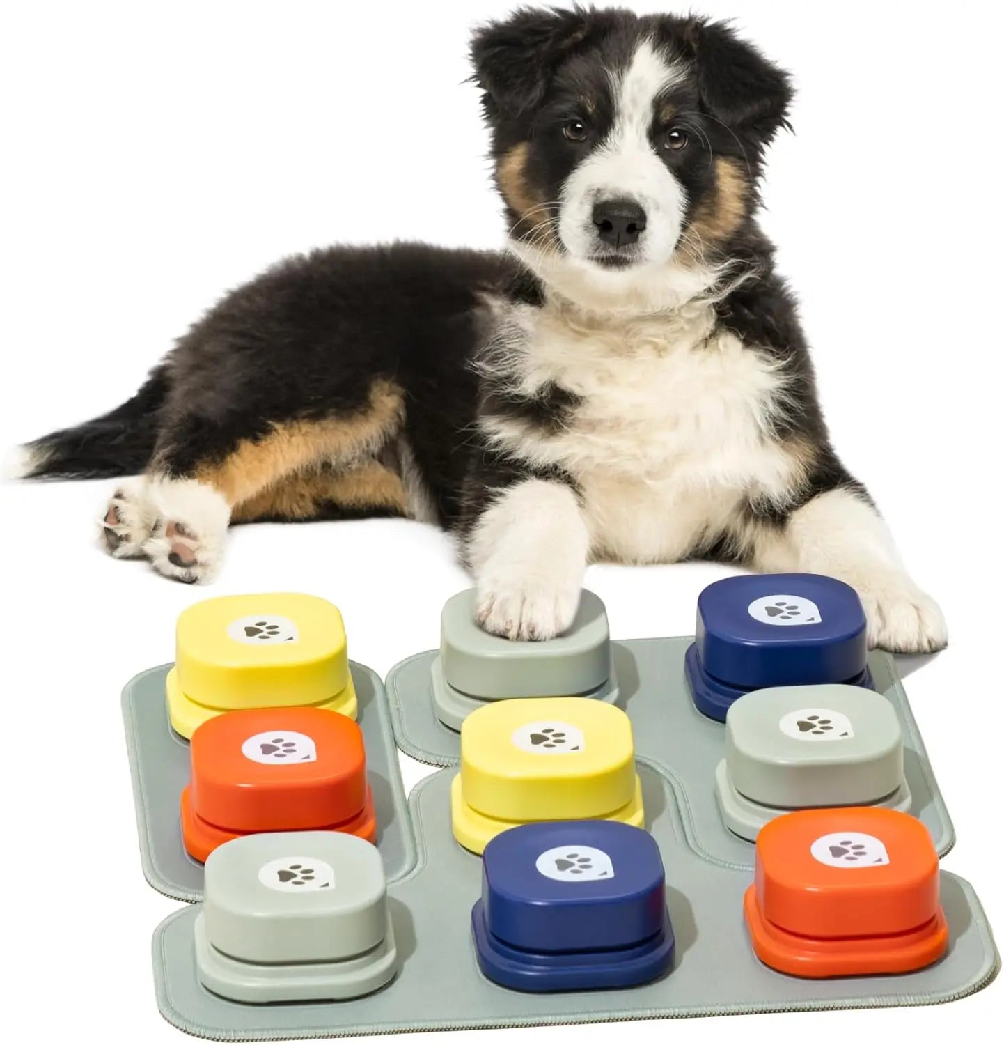 Mewoofun Dog Buttons with Rubber Mat