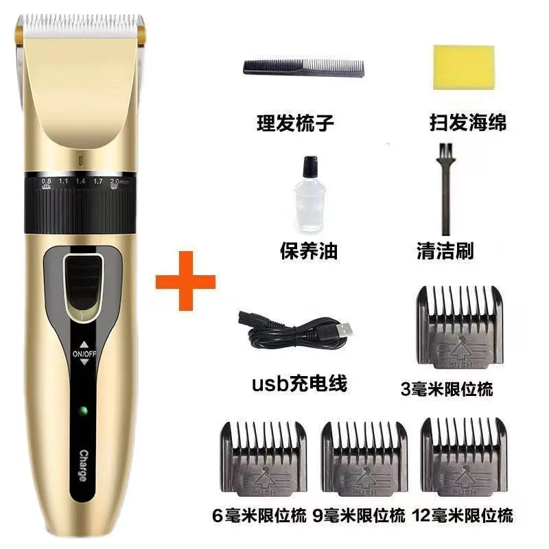 Professional AllMetal Dog Hair Clipper – Rechargeable Low-Noise Pet Trimmer for Dogs & Cats ✂️🐾