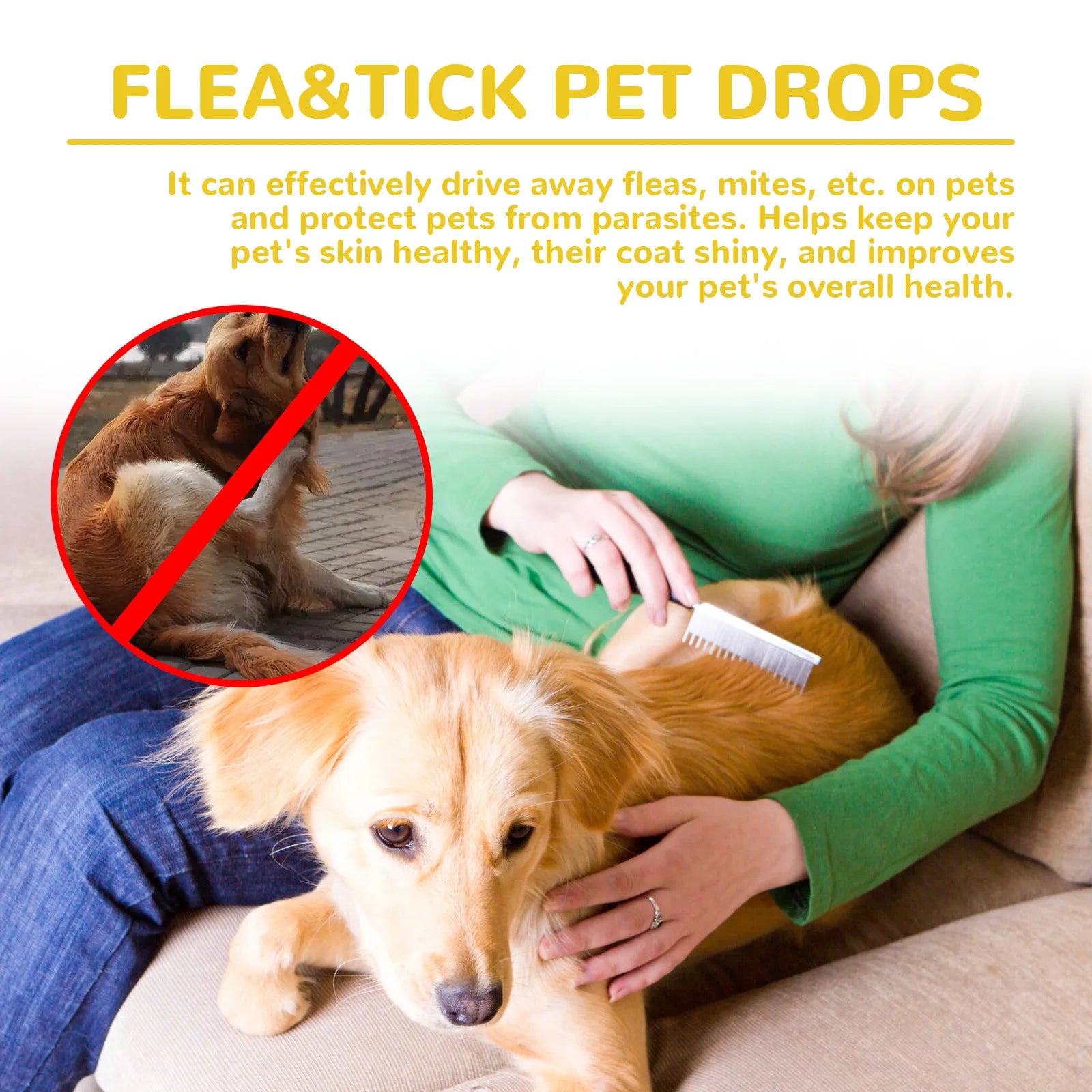 Pet Insect Repellent Drops – Flea & Tick Protection for Cats & Dogs 🐾🦟