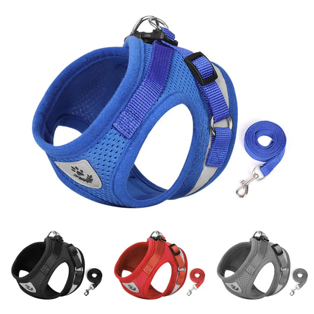 Adjustable Breathable Pet  Harness and Leash