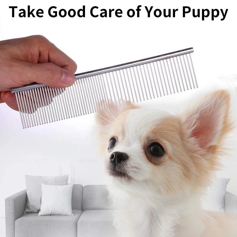 Dematting Comb Stainless Steel Pet Grooming Comb