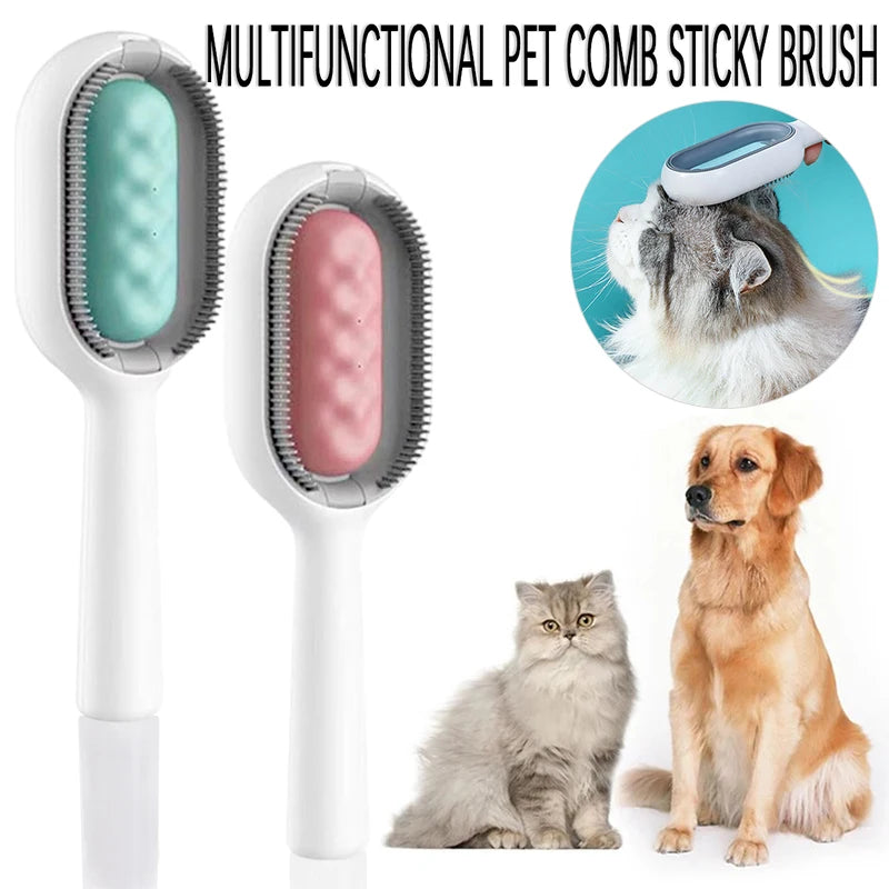 4-in-1 Pet Grooming Brush with Water Tank