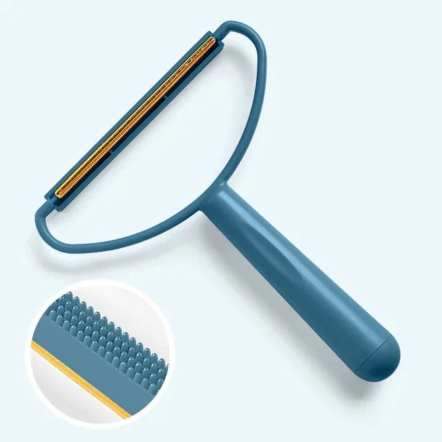 Portable Lint & Pet Hair Remover – Manual Scraper & Sticky Brush for Cat & Dog Hair 🐾